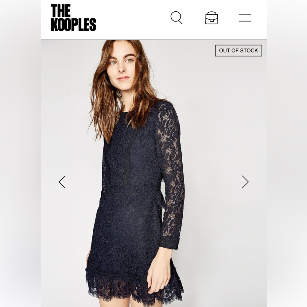 Kooples blue lace dress